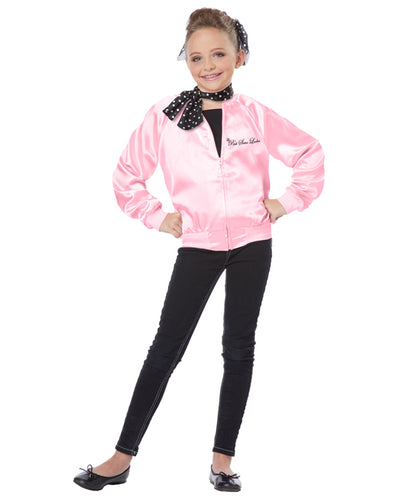 The Pink Satin Ladies Child Costume