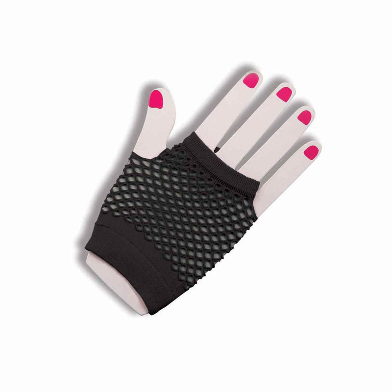 Fishnet Fingerless Short Gloves