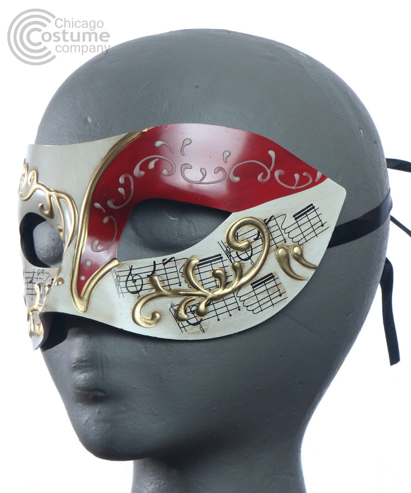 Acacius Eye Mask Red Music Notation