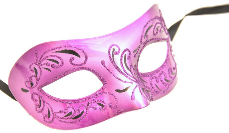 glitter masquerade eyemask purple