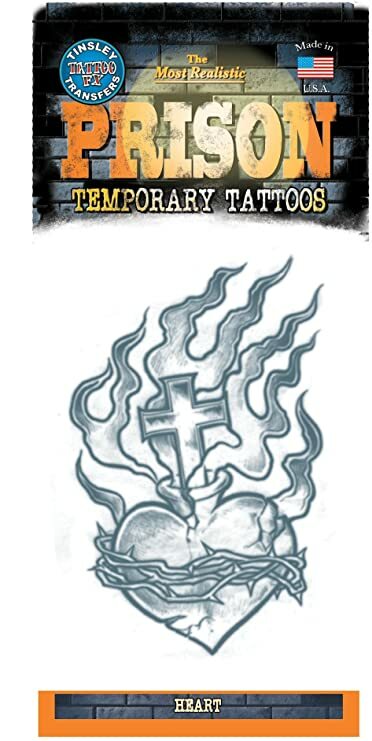 Prison – Heart – Temporary Tattoo