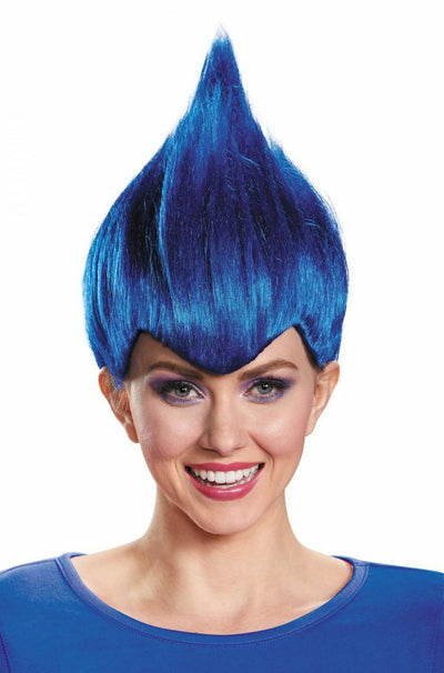 Wacky Troll Adult Wig-Dark Blue