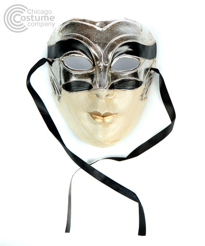 Paradoxum Full Face Mask-Silver and Black