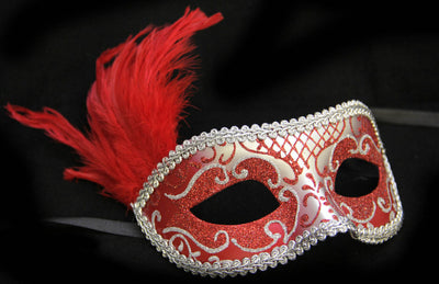 Bagloni Eye Mask-Red/Silver
