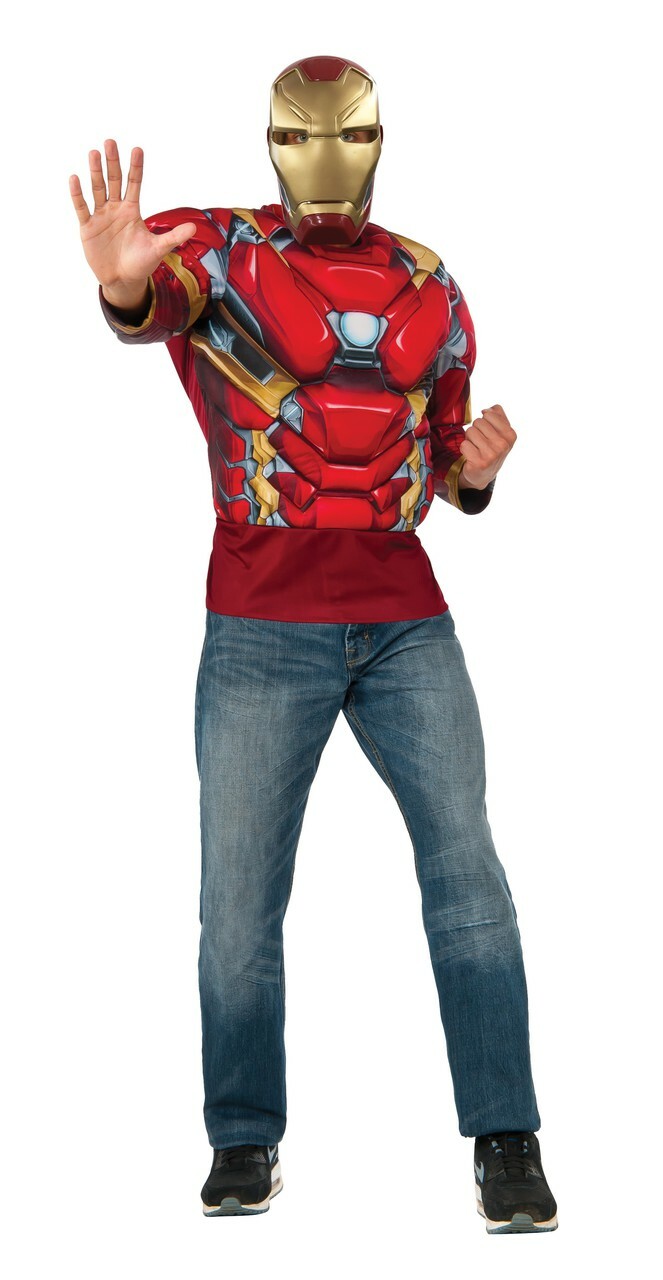 Captain America: Civil War - Iron Man Muscle Chest Shirt Set
