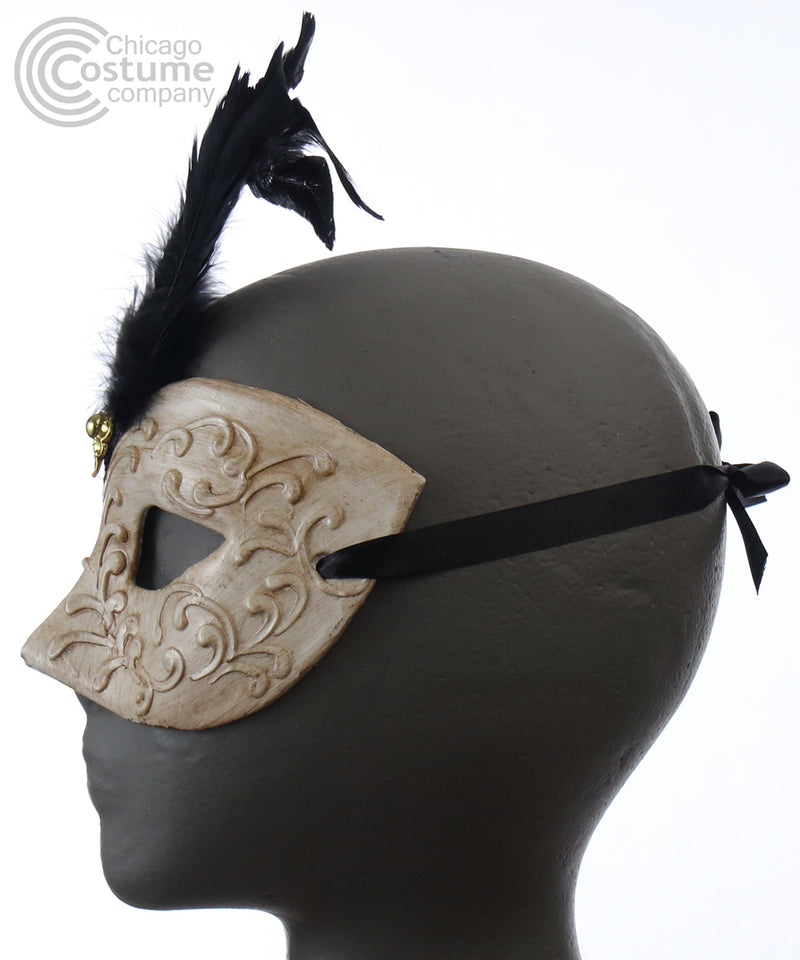 venetian masquerade eyemask feathers
