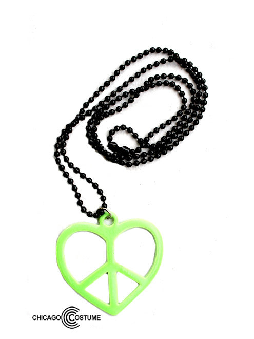 Peace Heart Necklace-Green