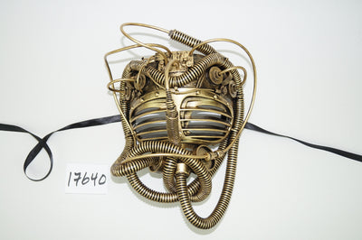 gold steampunk masquerade mask
