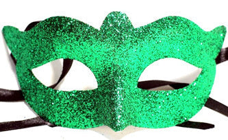 Fuzio Glittered Eye Mask-Green