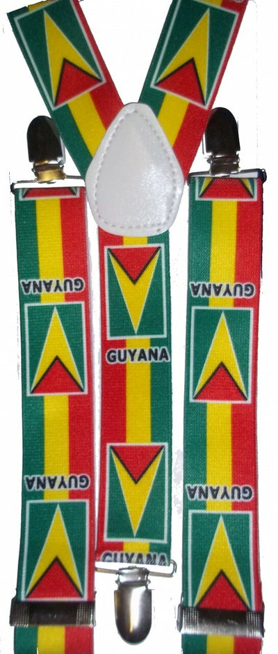 International Flag Suspenders Guyana