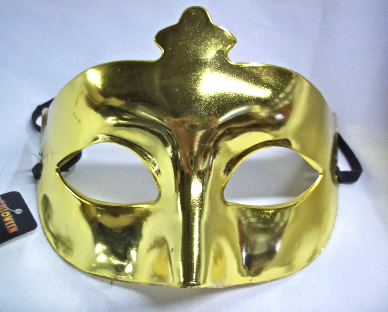 Plastic Party Mask - Gold
