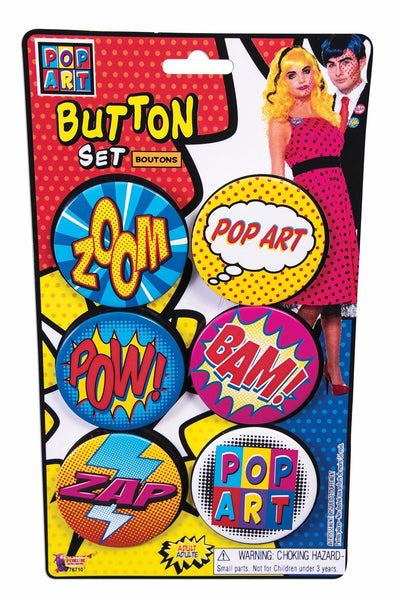 Pop Art Button Set