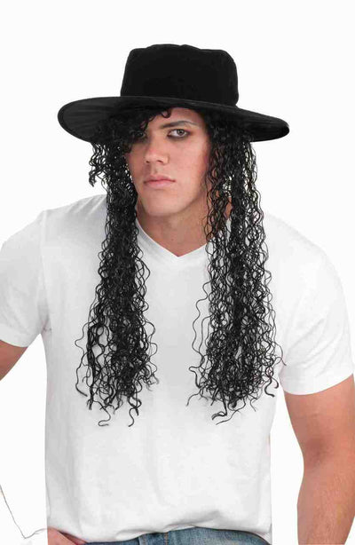 1980s New Wave Rocker Wig & Hat