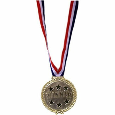 gold medal winning necklace costume