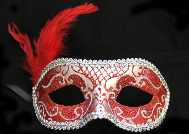 Bagloni Eye Mask-Red/Silver