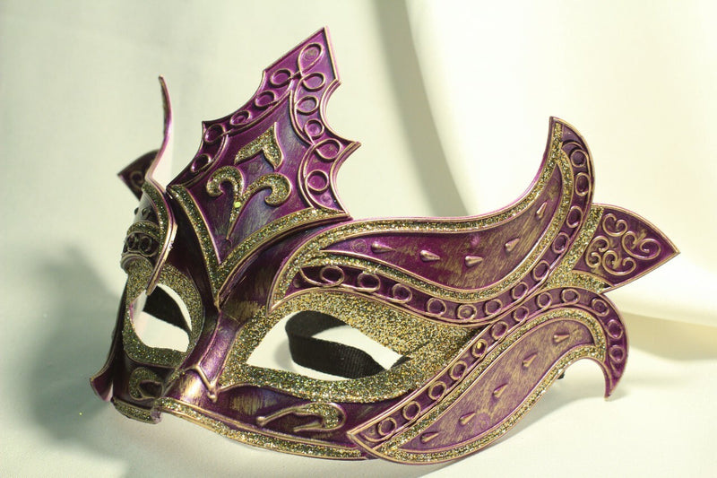 Carnival Prince Eye Mask-Violet
