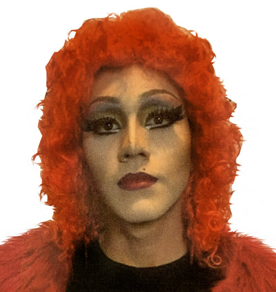 Disco red wig