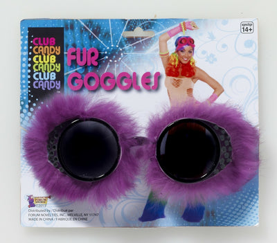 Furry Party Goggles-Purple