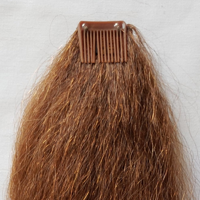 16" Medium Auburn Human Hair Ponytail