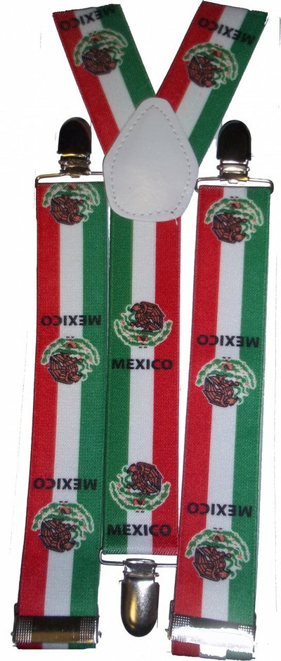 International Flag Suspenders Mexico