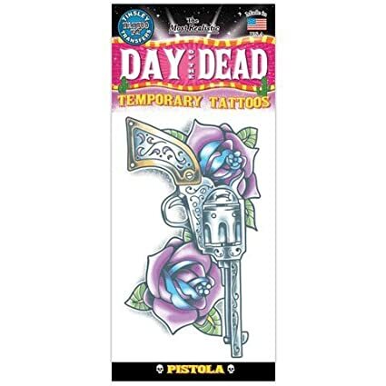 Day of the Dead – Pistola – Temporary Tattoo
