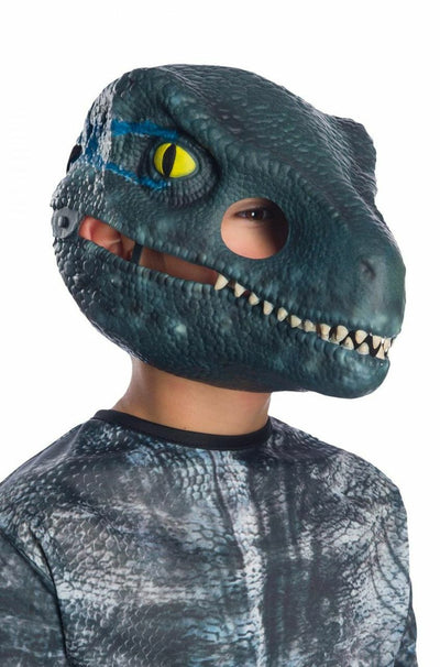 Jurassic World Velociraptor Blue Movable Jaw Child Mask