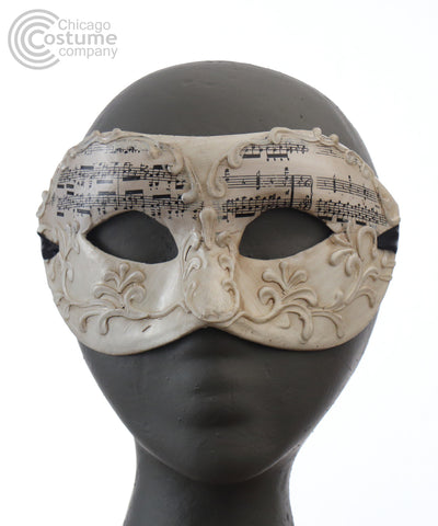 ivory classical opera mask musical music note masquerade