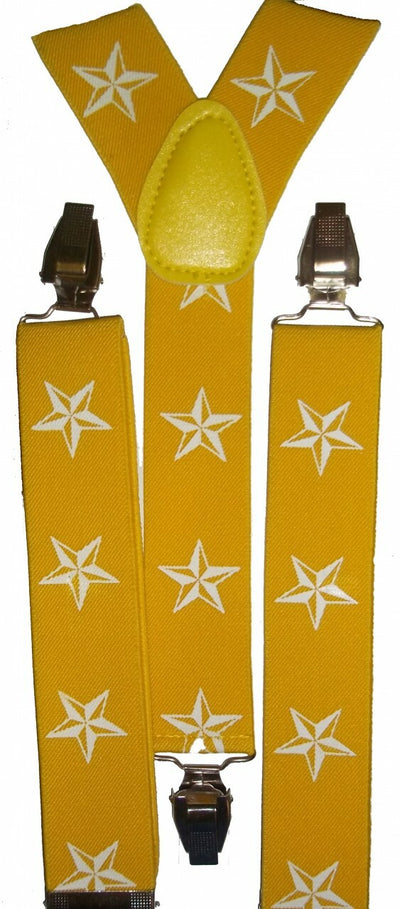 Yellow Star Suspenders