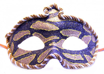 Glittered Zebra Mask