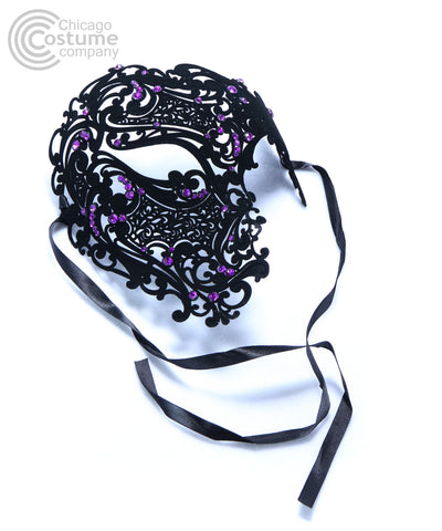 Cartagena Eye Mask w- Gems:Purple