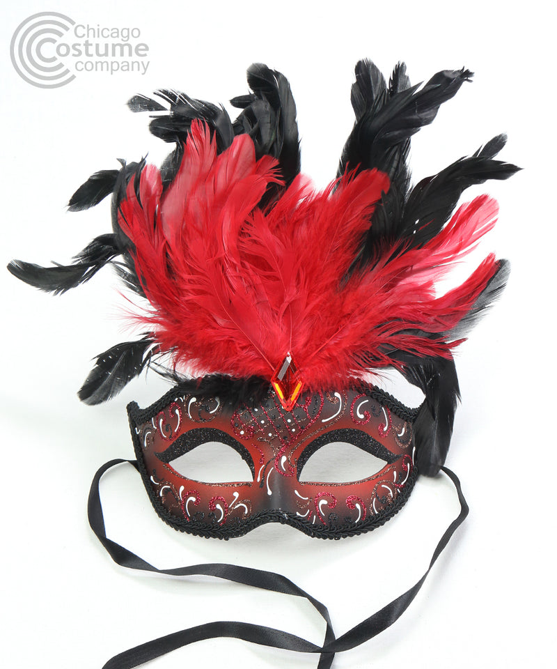 Emma Mask with Feather