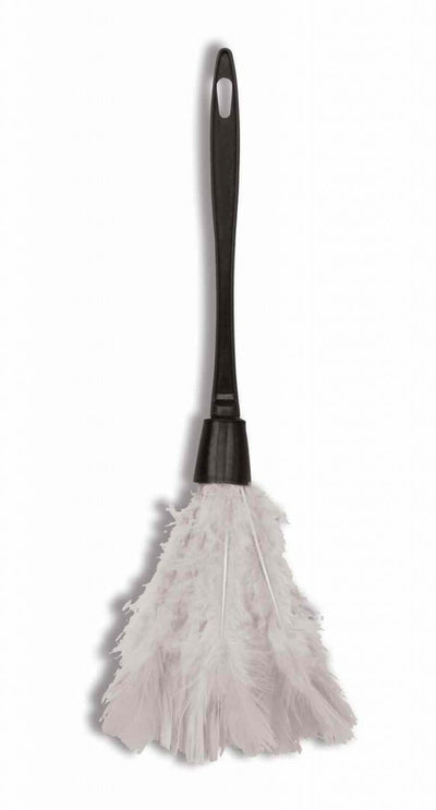 white feather duster