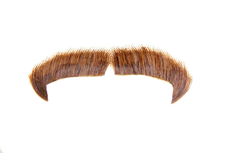 medium brown winchester moustache