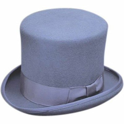Gray Wool Top Hat