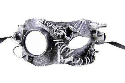 Hydra Steampunk Mask - Silver