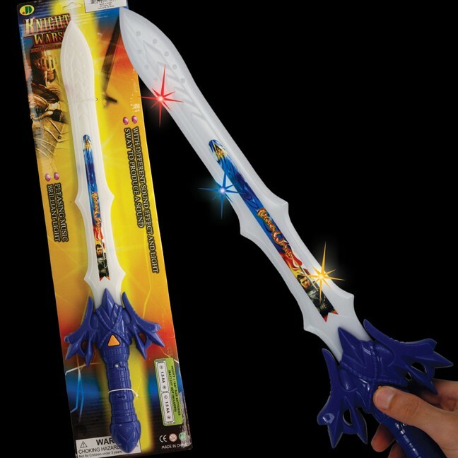 Warriors Fight Knight Sword
Toy sword that lights up and activates real sound.