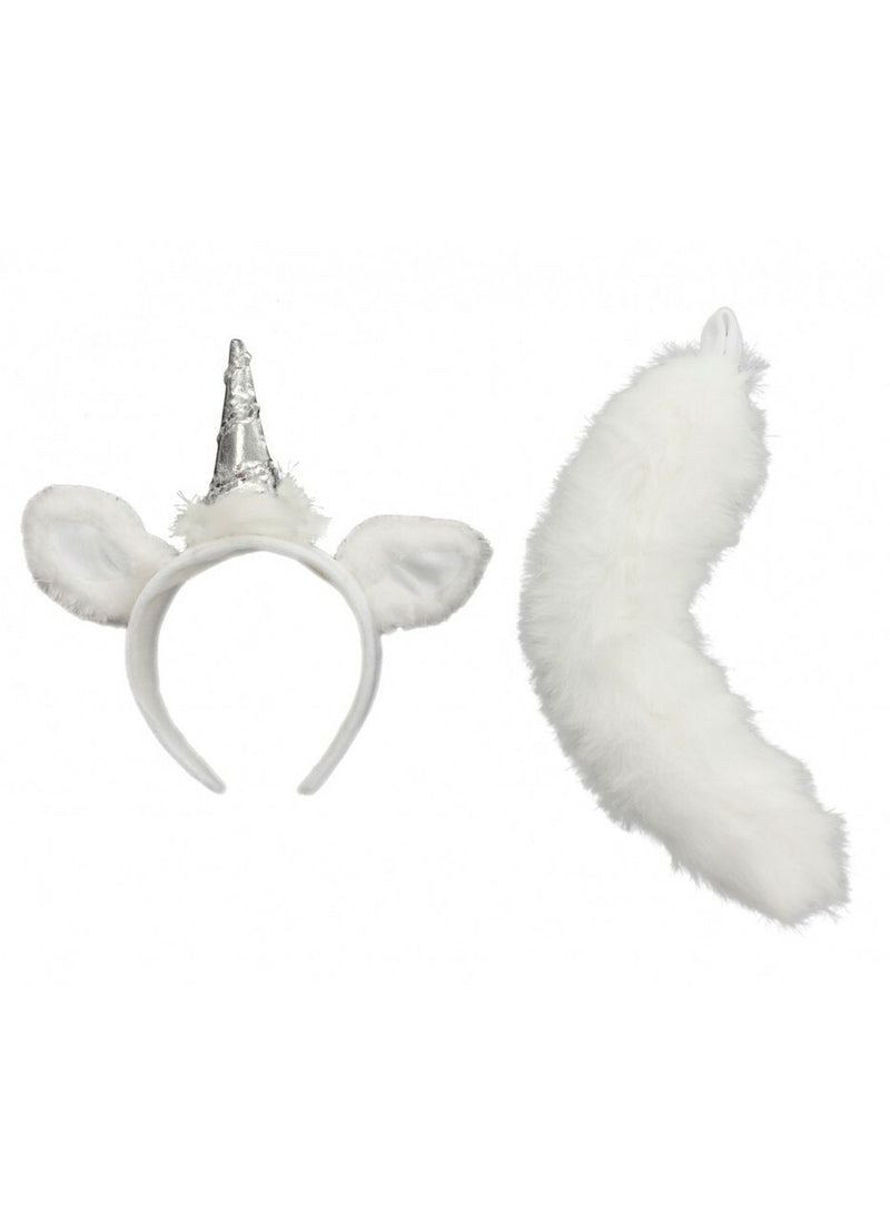 Unicorn Ears Headband & Tail Kit