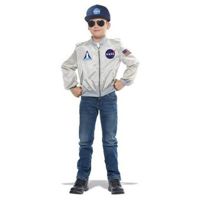 NASA Silver Flight Jacket Child Costume