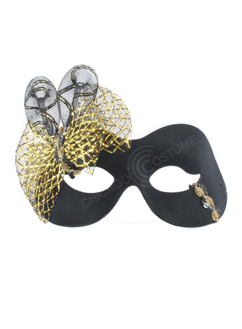 Black and gold mask