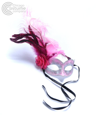 Marilyn Pink Silver Masquerade Eye Mask