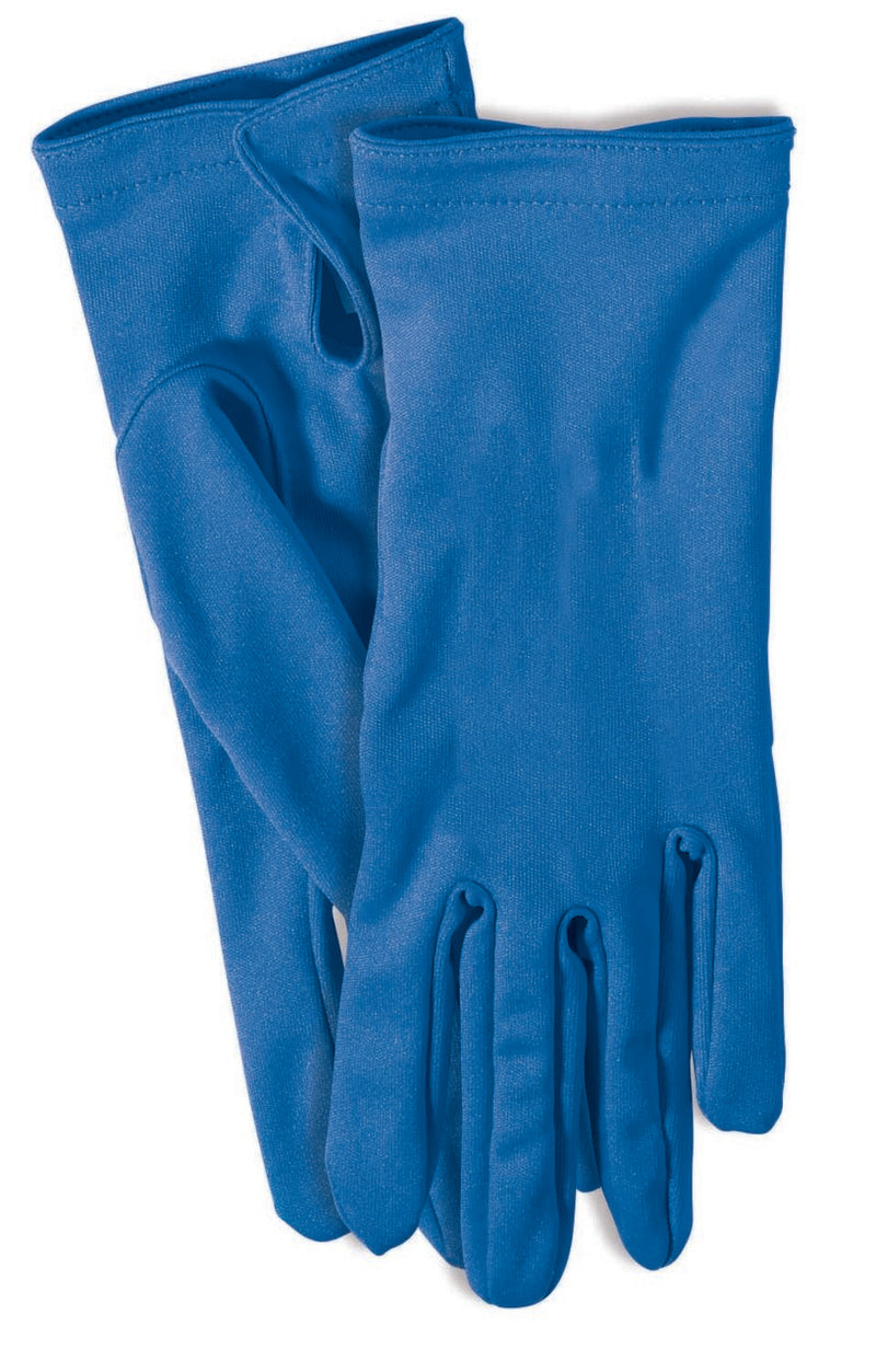 Short Colored Gloves - Blue