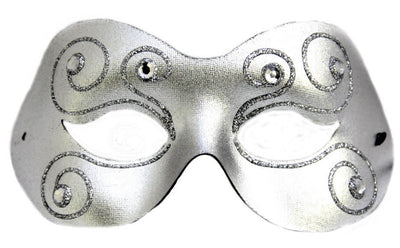 Fashion Glitz Eye Mask- Silver