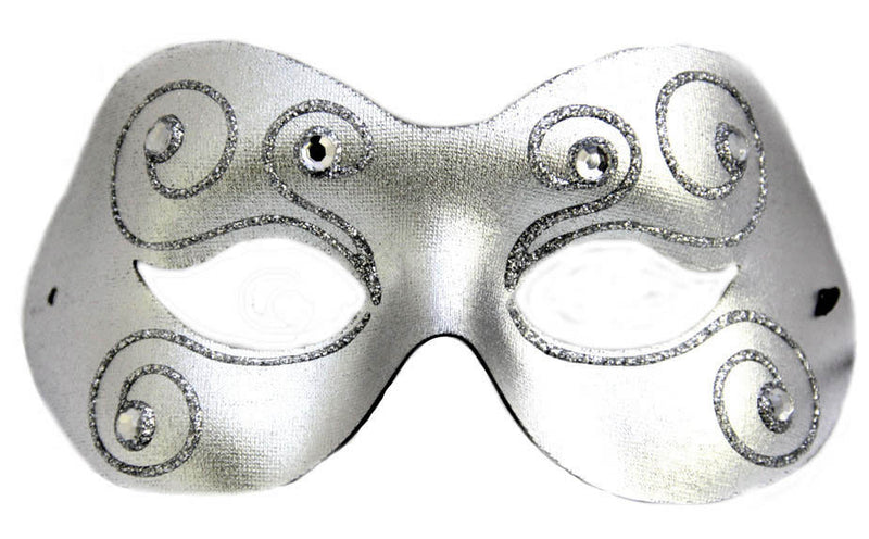 Fashion Glitz Eye Mask- Silver
