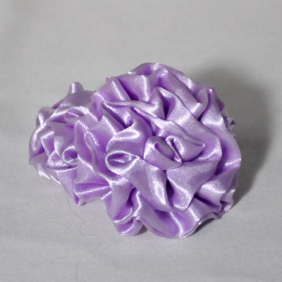Lavender Assorted 3in Silk Ribbon Flowers