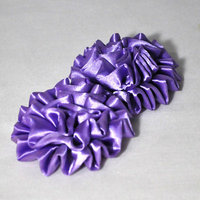 Light Purple Assorted 3in Silk Ribbon Flowers