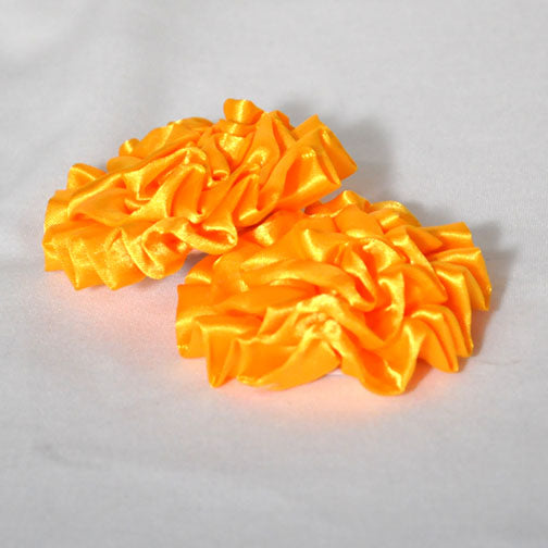 Marigold Assorted 3in Silk Ribbon Flowers