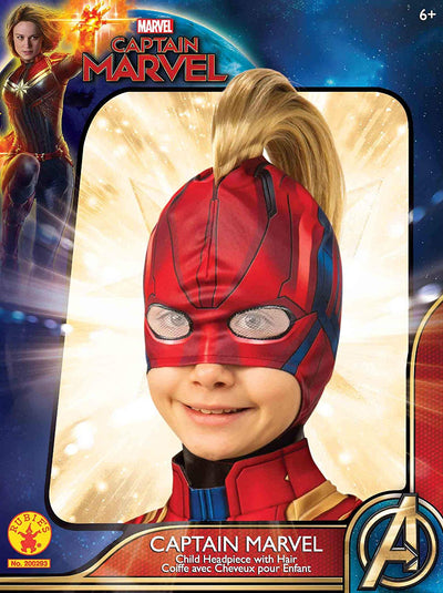 Captain Marvel Child Headpiece with hair