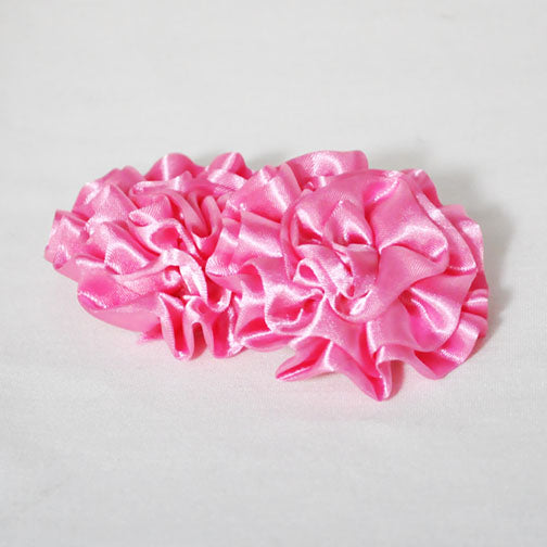 Pink Assorted 3in Silk Ribbon Flowers