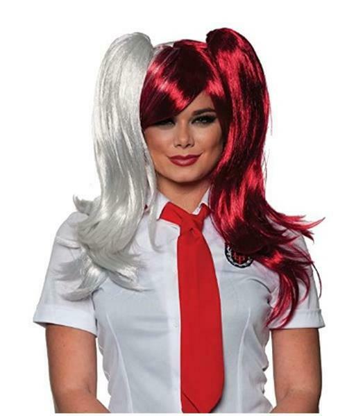 Crunchyroll Anime Long Wig Red-White Two-Tone